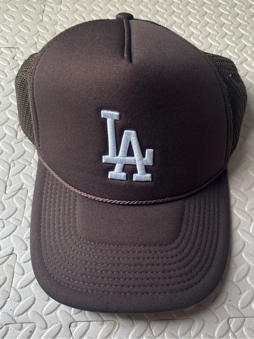 LA Dodgers trucker hat